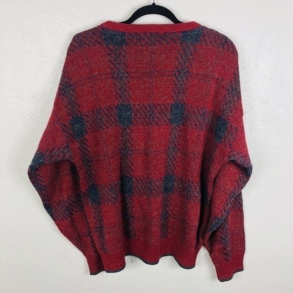 Byford Size Large Pullover Sweater Red Blue Green - Picture 2 of 3